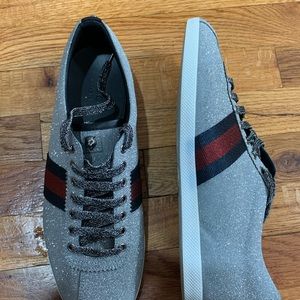 Gucci Glitter web sneakers MEN size 11
